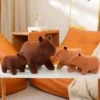 1PC Cute Cartoon Capybara Plush Toys Kawaii Stuffed Animal Doll Soft Plush Throw Pillow For Kid Christmas Halloween Gifts